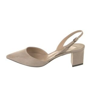 Tamara Mellon Liaison 55 Suede Pointed Toe Low Heel Slingback Pumps size 41/ 10